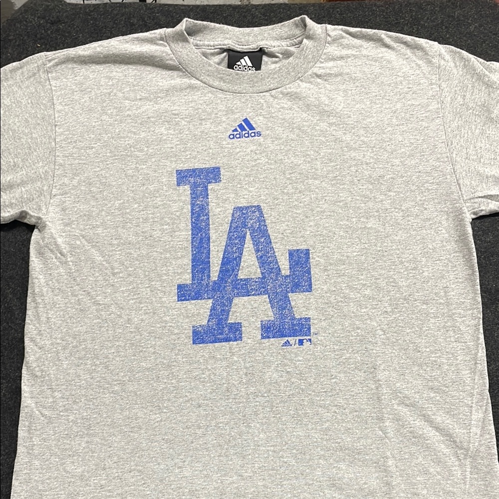 Adidas Grey LA Logo T-Shirt